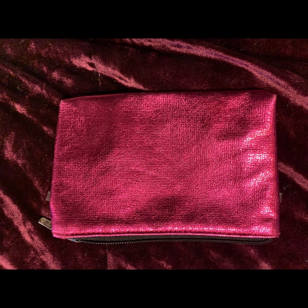 Red makeup bag